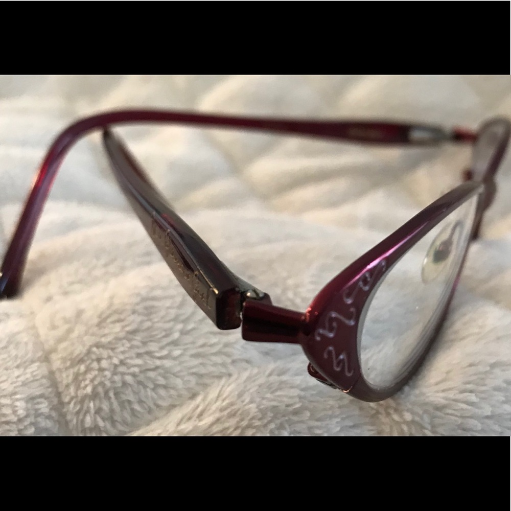 Women’s/girl’s Vintage Metallic Red Frames